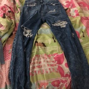 American Eagle ripped blue jeans size 0